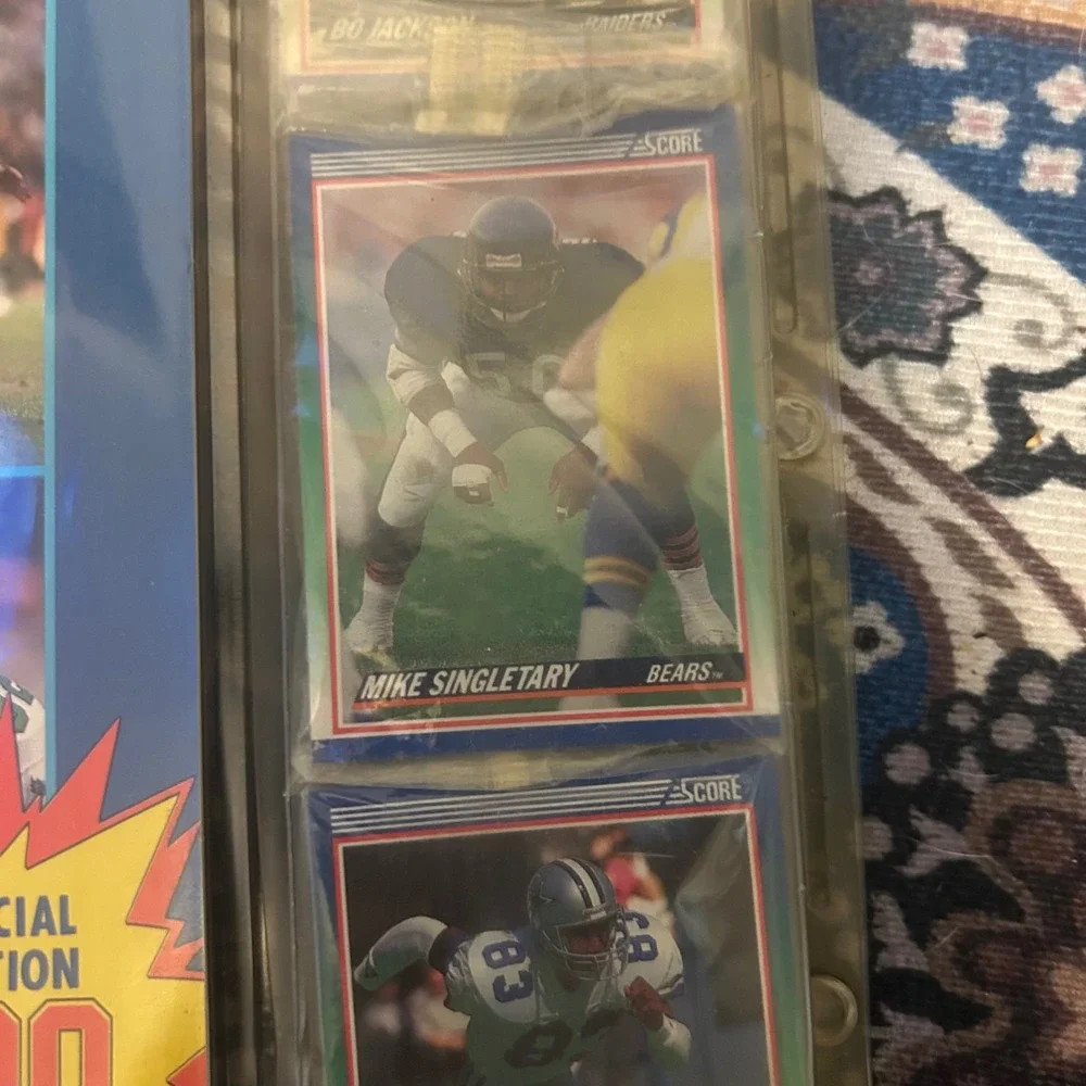 90-91 Score Football 100 Hottest Stars Rising Stars 100 Card Set Book Bo Jackson